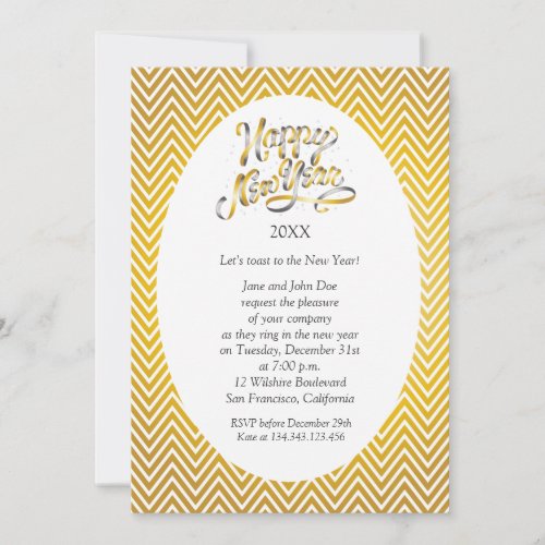 New Years Eve Party Celebrations Invitation