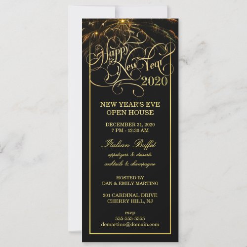 New Year's Eve Party - Elegant Formal Invitations