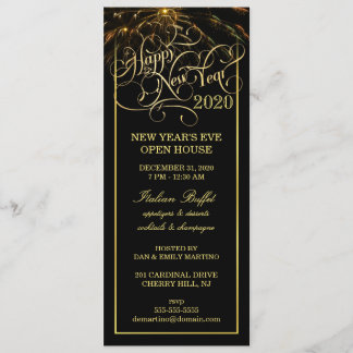 New Year's Eve Party - Elegant Formal Invitations