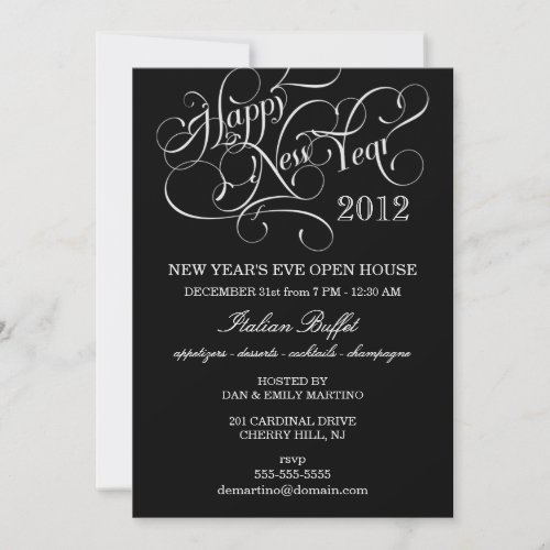 New Years Eve Party _ Elegant Formal Invitations