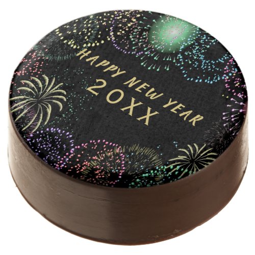 New Years Eve Party Fireworks Celebration Chocolate Covered Oreo