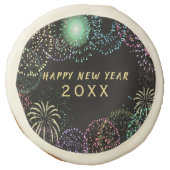 New Year's Eve Party Fireworks Celebration Sugar Cookie (Front)