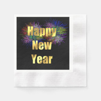 New Year's Eve Party Fireworks Napkins