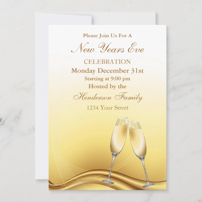 New Years Eve Party Invitation (Front)