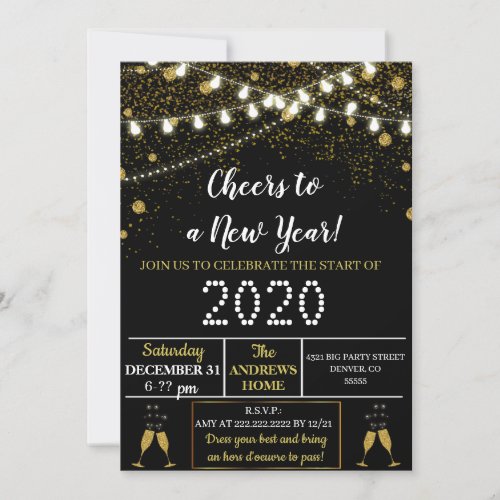 New Years Eve Party Invitation