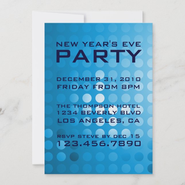 New Year's Eve Party Invitation (Front)