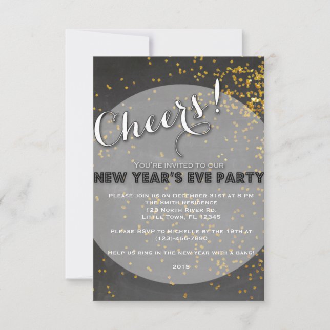 New Year's Eve Party Invitation (Front)