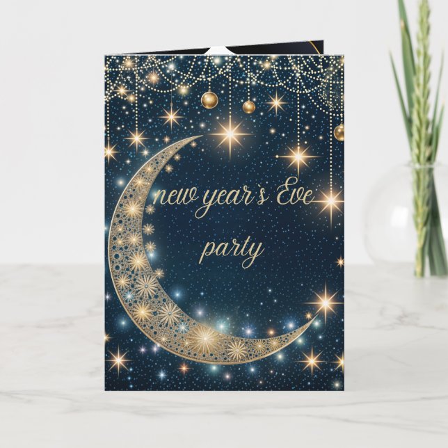 New Year's Eve Party Invitation: A Starry Night to Invitation (Front)