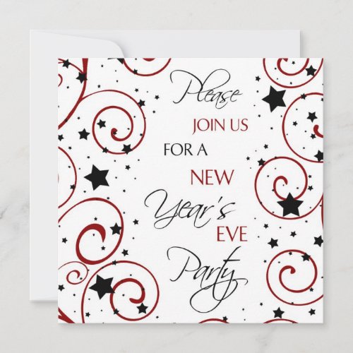 New Year's Eve Party Invitation Card
