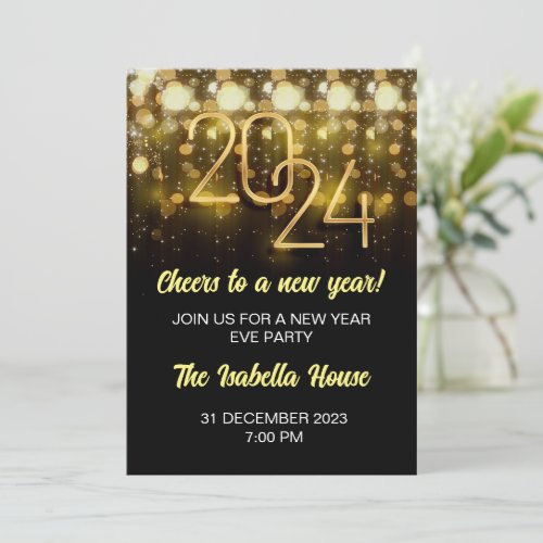 New Years Eve Party Invitation l New YEAR 2024