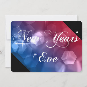 New Year's Eve Party Invitation Mix Colors Bokeh 2