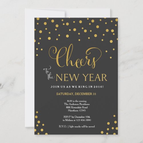 New Years Eve Party Invitation  New Years Party
