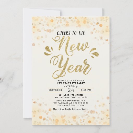 New Year's Eve Party Invitation Template | Zazzle