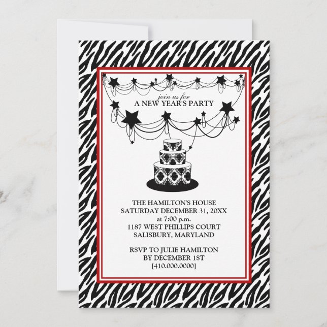 New Year's Eve Party Invitations (Front)