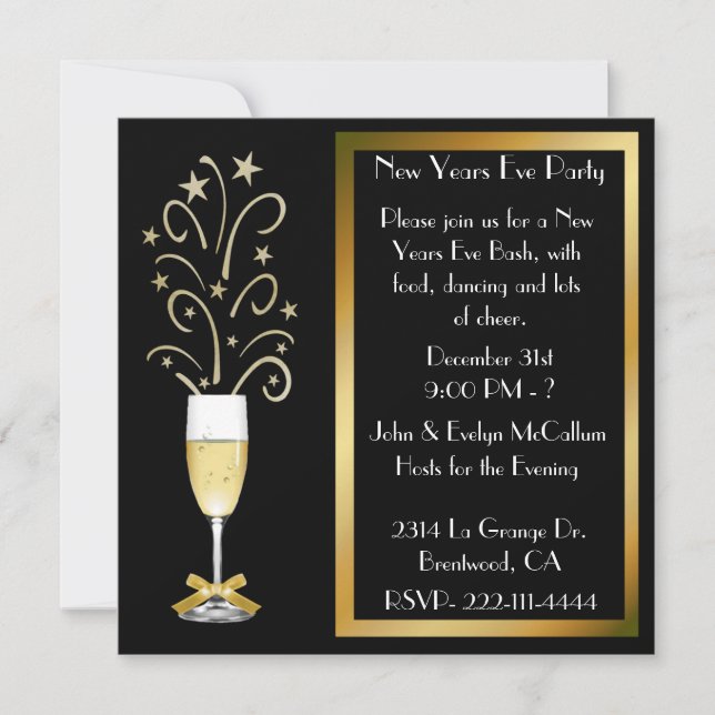 New Years Eve Party Invitations (Front)
