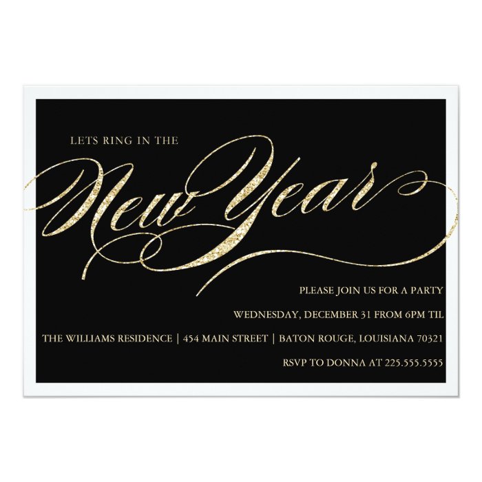 New Years Eve Party Invitations | Zazzle