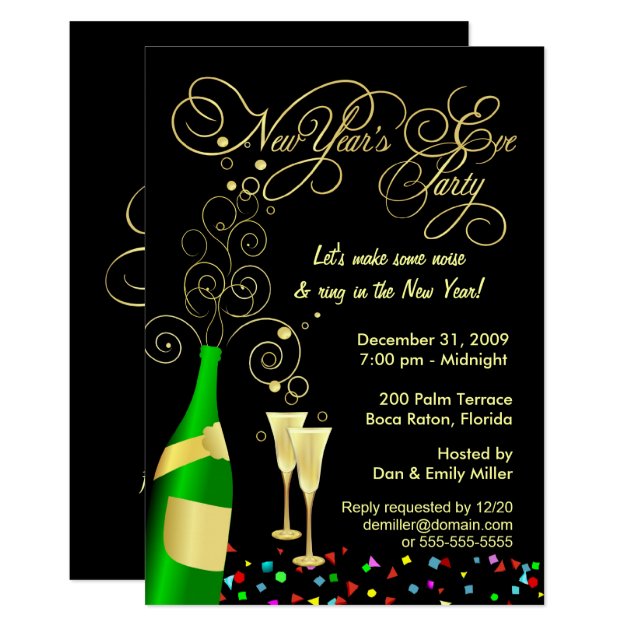 New Year's Eve Party Invitations