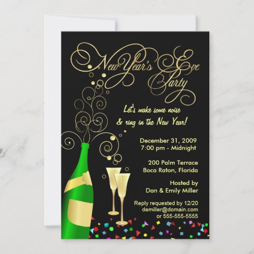 New Year's Eve Party Invitations