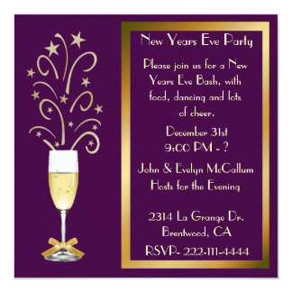 Chic New Years Eve Party Invitations 5