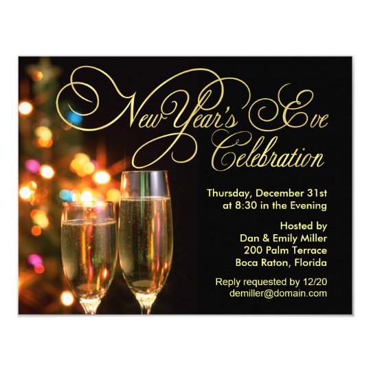 New Year&#039;s Eve Party Invitations | Zazzle.com