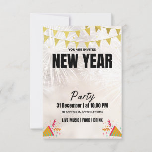 New Year's Eve Party Invitations - Celebrate in St