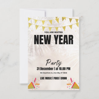 New Year's Eve Party Invitations - Celebrate in St