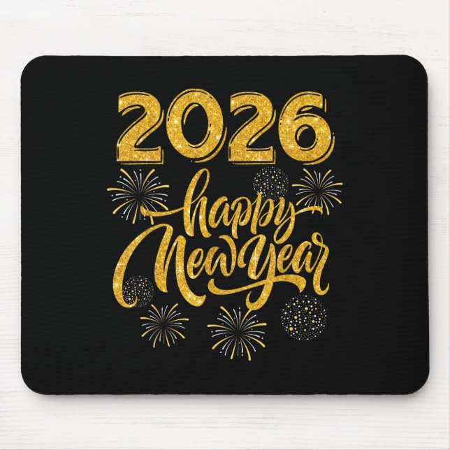 New Years Eve Party Supplies 2026 Happy New Year F Mouse Pad (Front)