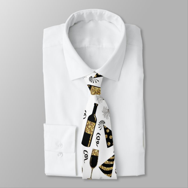 New Years Eve party tie (Tied)