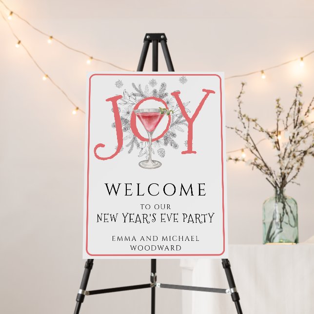 New Year's Eve Party Welcome  Foam Board (In Situ (Stand))