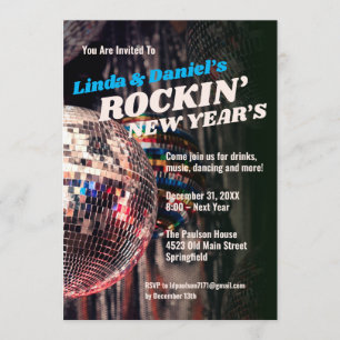 New Years Eve Retro Invitation
