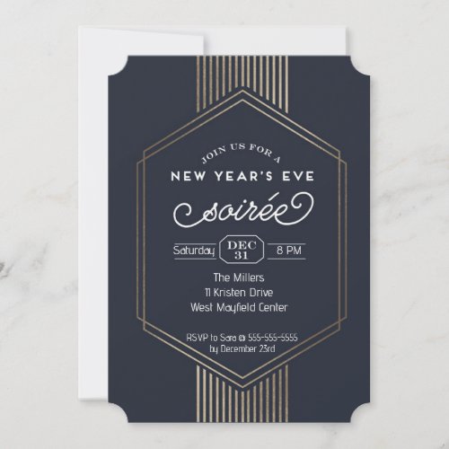 New Years Eve Soire Invitation