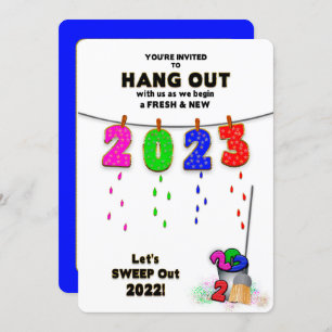 New Years Eve Unique Fresh and New Colorful Party Invitation