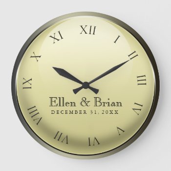New Year's Eve Wedding Clock by perfectwedding at Zazzle