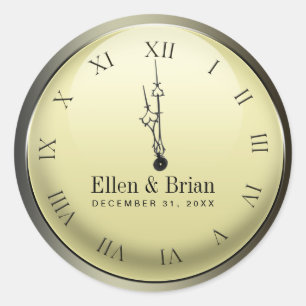 New Year's Eve Wedding Stickers
