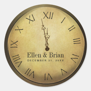 New Year's Eve Wedding Stickers