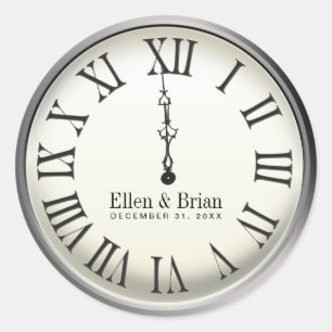 New Year's Eve Wedding Stickers