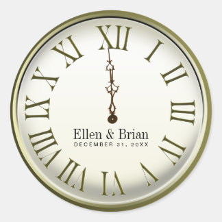 New Year's Eve Wedding Stickers