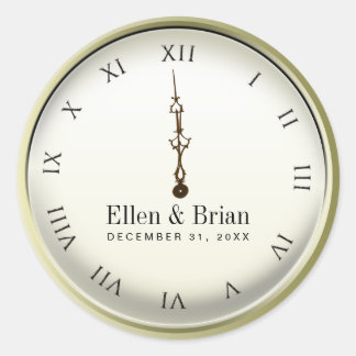 New Year's Eve Wedding Stickers