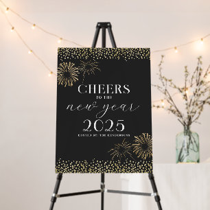 New Years Eve Welcome Party Sign Poster