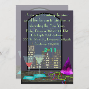 New Year's Eve Window Invitation