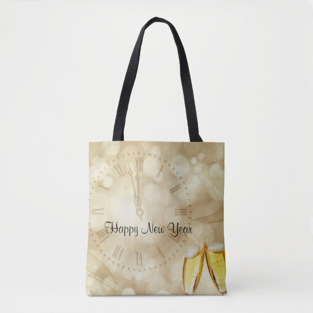 New Year's Eve with champagne glasses  Tote Bag (Front)