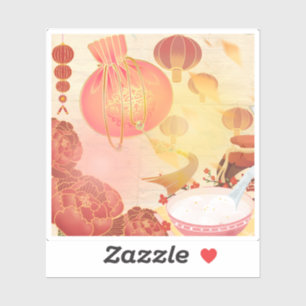 New Year's Flavors and Prosperity Sticker