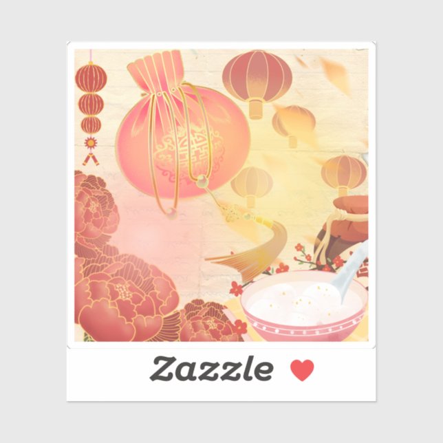 New Year's Flavors and Prosperity Sticker (Sheet)