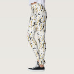 New Year's Gold Black Confetti   Leggings<br><div class="desc">New Year's Gold Black Confetti</div>