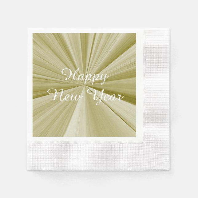 New Years Gold Paper Napkins by Janz (Front)
