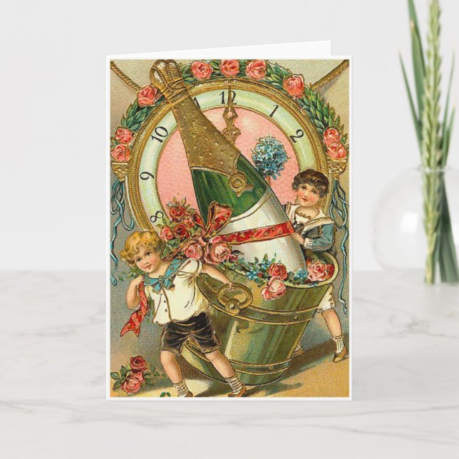 New Years Greeting Holiday Card (Front)