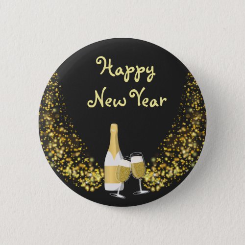 New Years Happy New Year Button