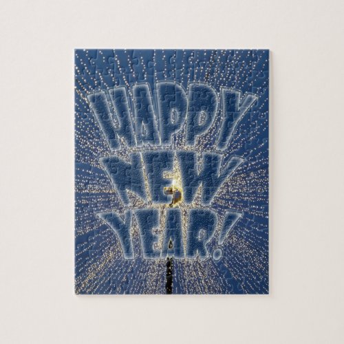 New Years Lights Jigsaw Puzzle