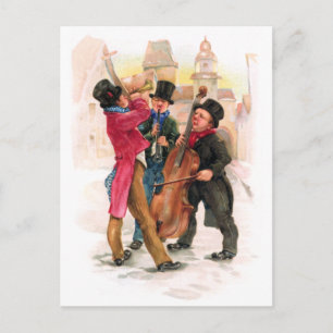 New Year's Musicians Holiday Postcard