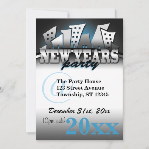 NEW YEARS New City Party Invitations